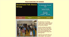 Desktop Screenshot of heathfieldfolk.org.uk